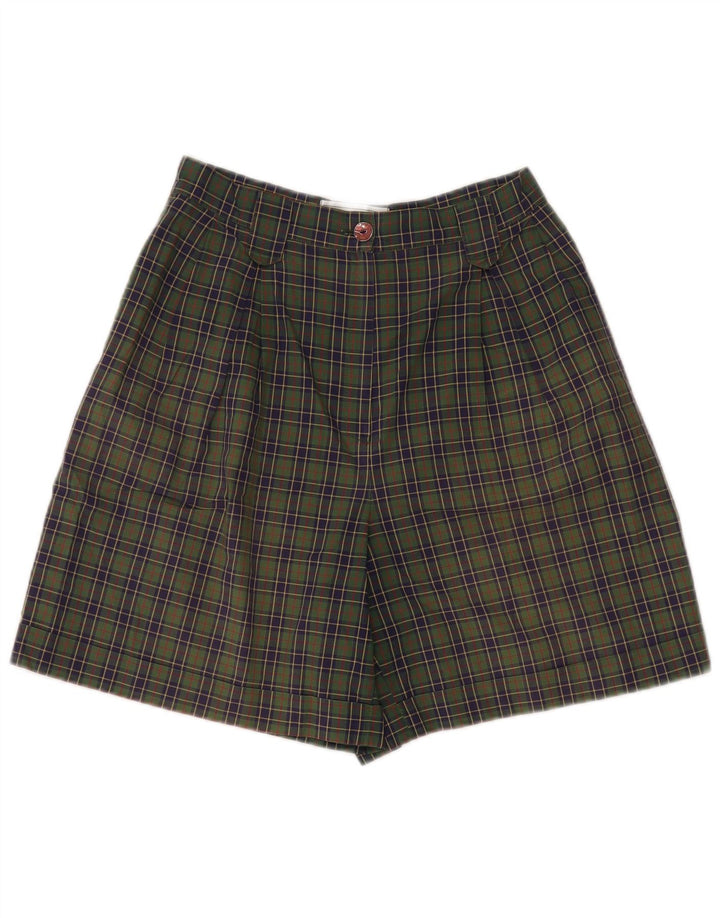 All Over Womens Chino Shorts IT 44 Medium W28 Green Check