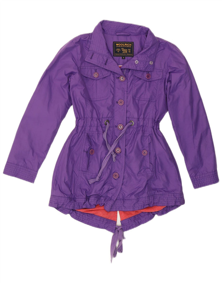 Woolrich Girls Parka Jacket 7-8 Years Purple