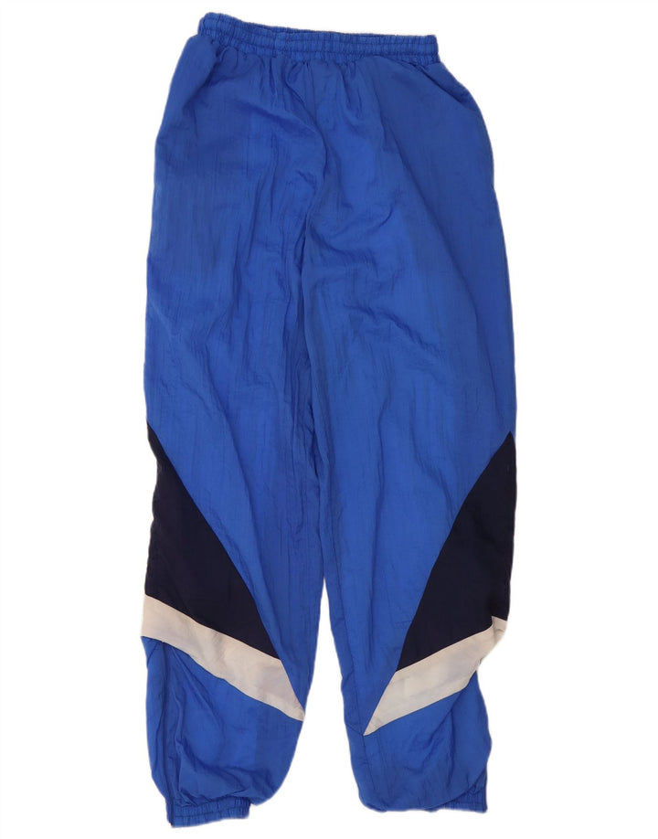 VINTAGE Mens Tracksuit Trousers Joggers Medium  Blue Colourblock