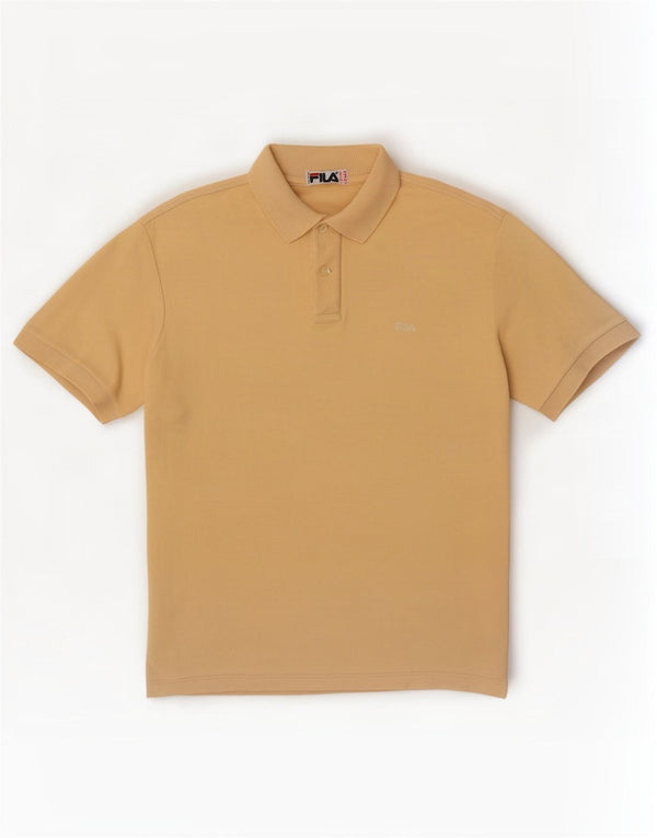 Fila Mens Polo Shirt IT 48 Small Beige