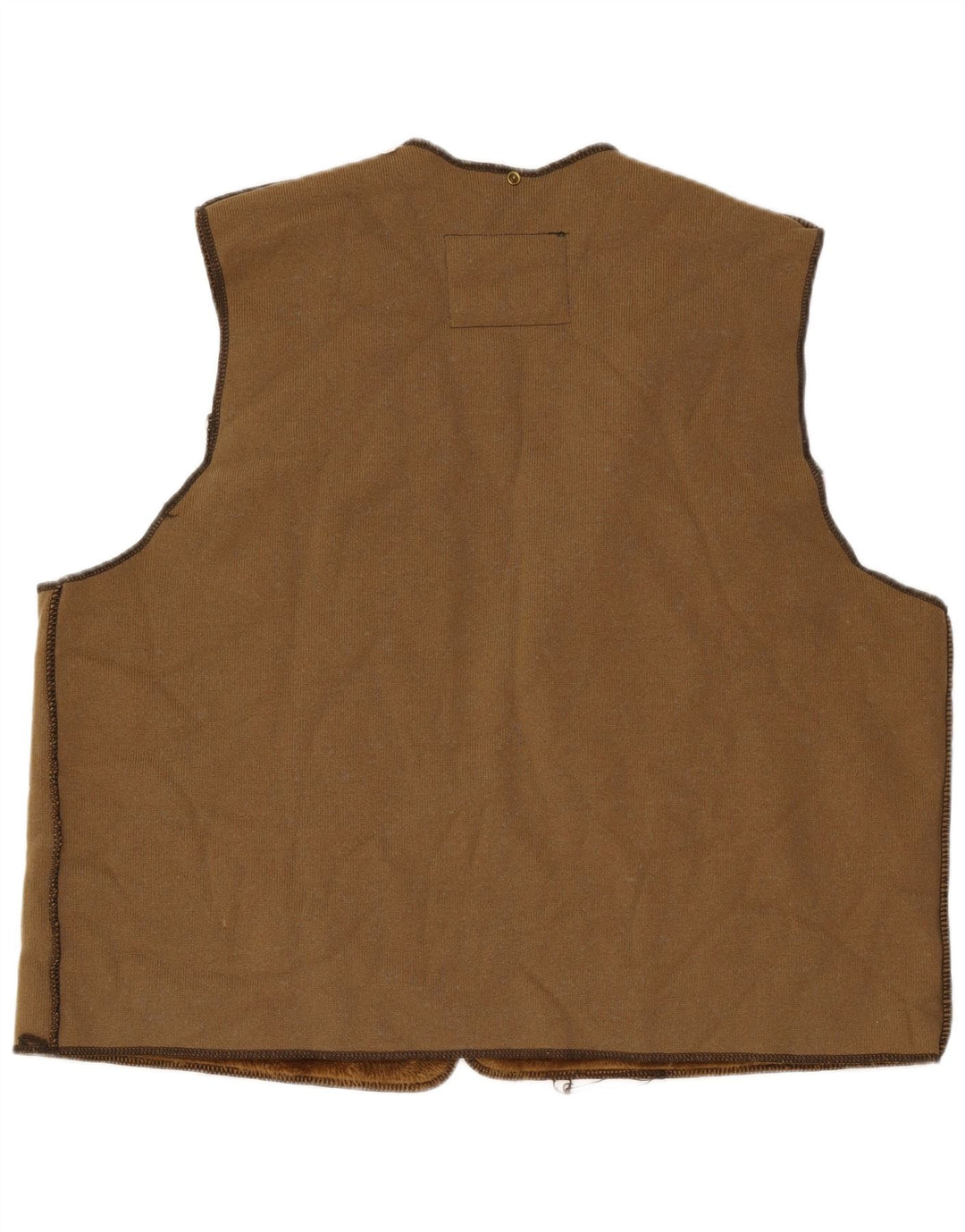 Barbour Mens Sherpa Liner Gilet Size 52 Large Brown Acrylic