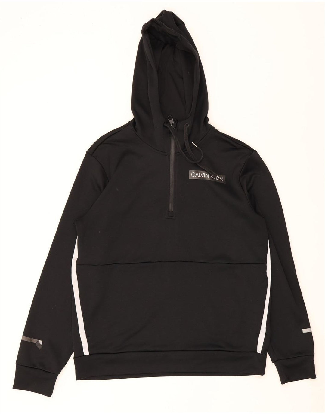 Calvin Klein Mens Performance Hoodie Jumper Medium Black Colourblock