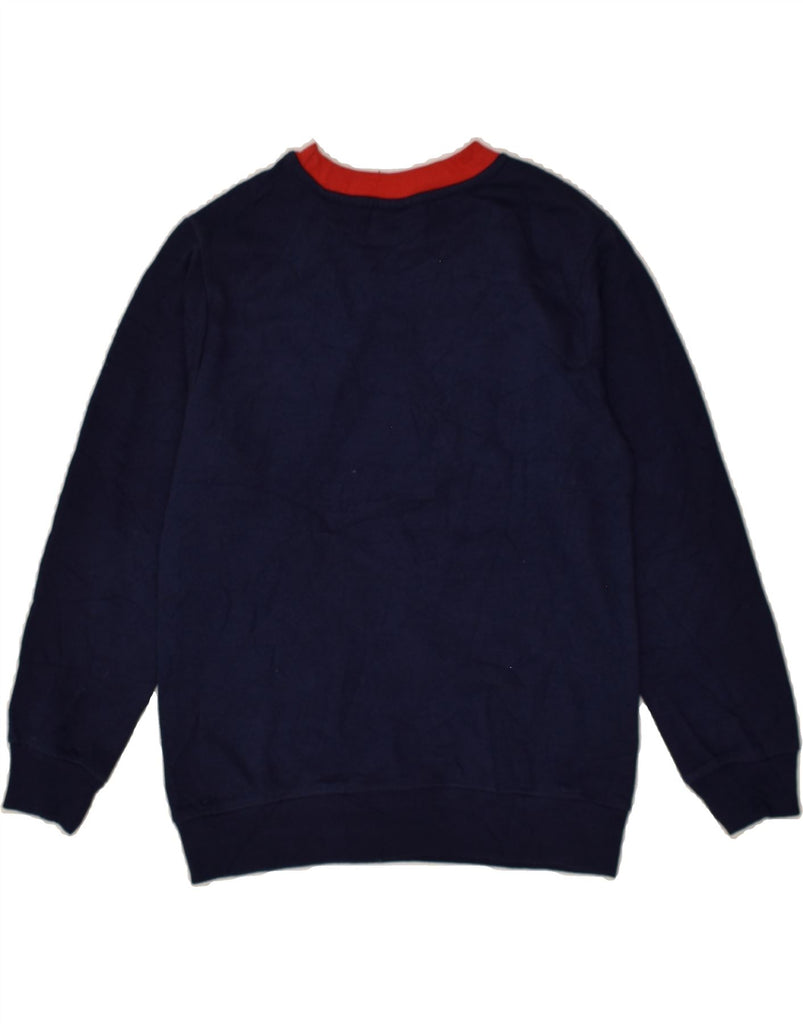 FILA Boys Graphic Sweatshirt Jumper 10-11 Years Medium Navy Blue Cotton | Vintage Fila | Thrift | Second-Hand Fila | Used Clothing | Messina Hembry 