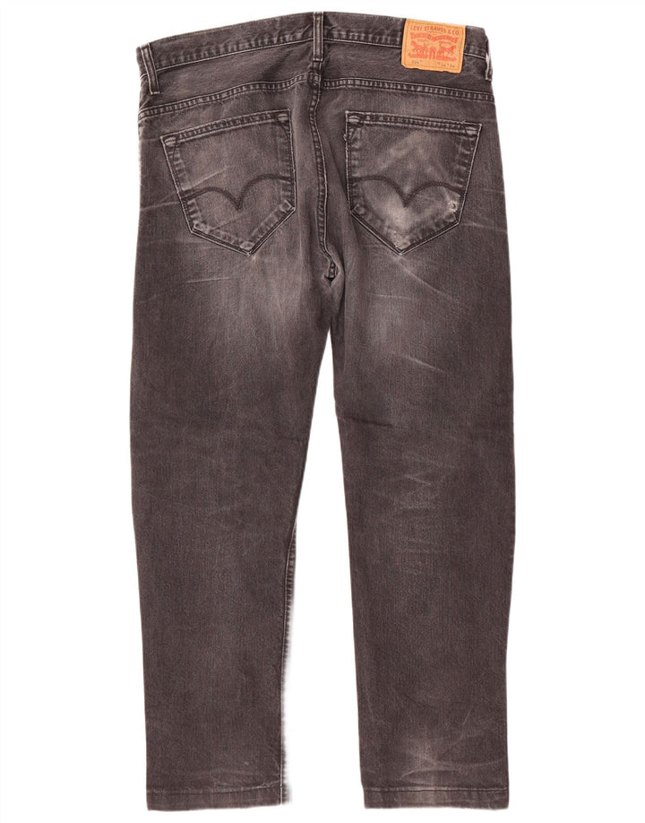 Levi's Mens 504 Straight Jeans W34 L29 Grey Cotton