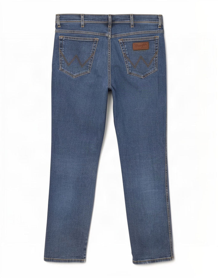 Wrangler Mens Texas Stretch Slim Jeans W38 L34 Blue Cotton