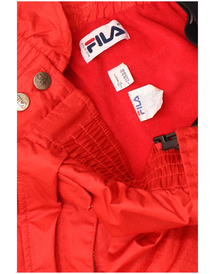 Fila Mens Graphic Ski 2 Piece Set IT 48 Medium W30 L29 Red Colourblock