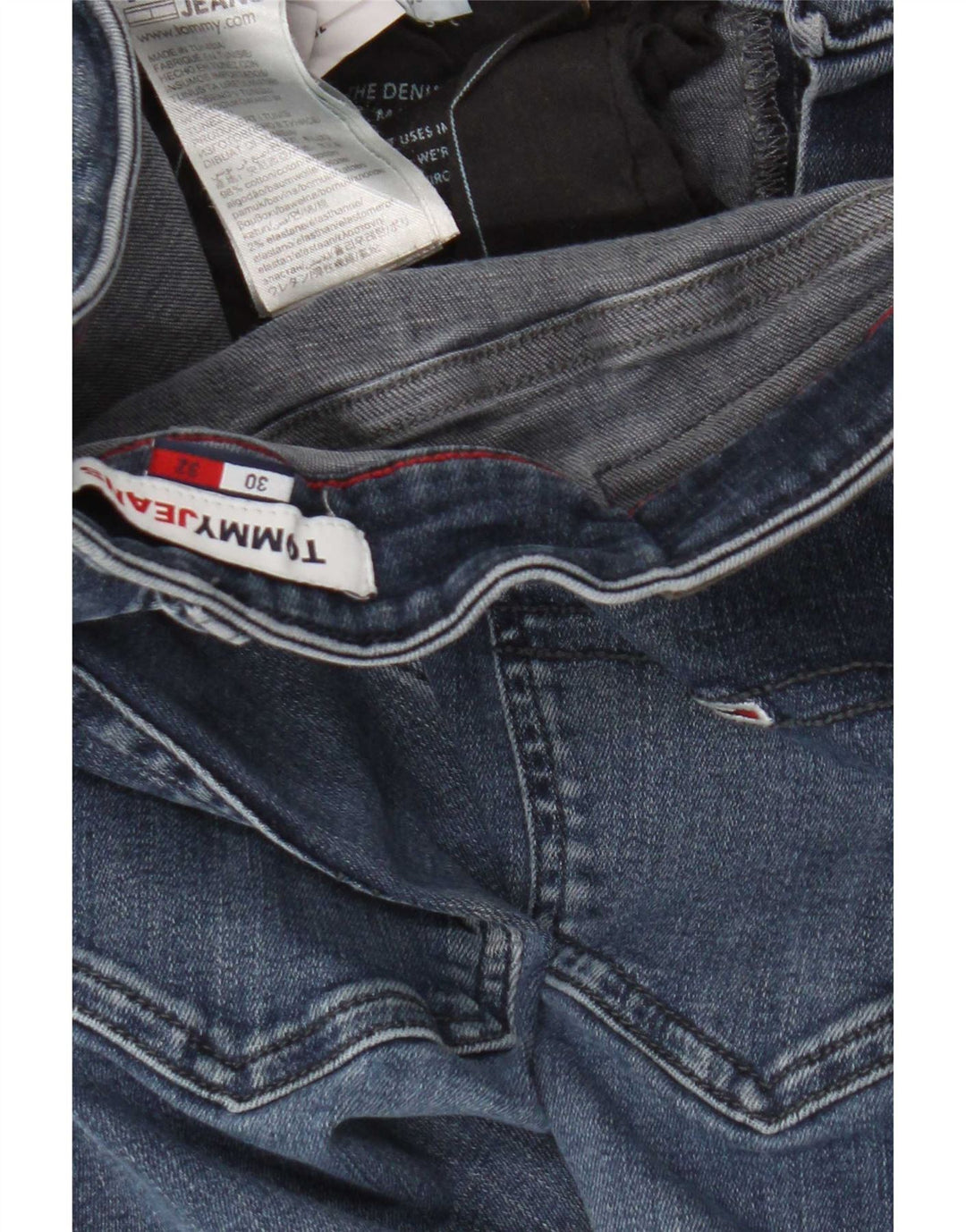 Tommy Hilfiger Womens Slim Jeans W30 L32 Blue Cotton