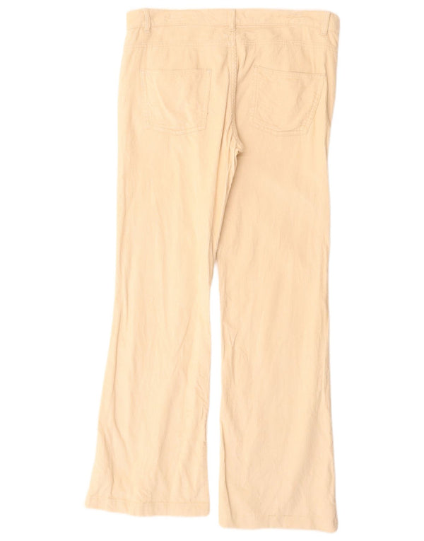 Zara Womens Bootcut Corduroy Trousers EU 40 Medium W30 L30 Beige Cotton
