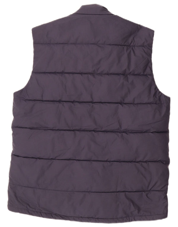 Barbour Mens Padded Gilet UK 38 Medium Navy Blue Polyester