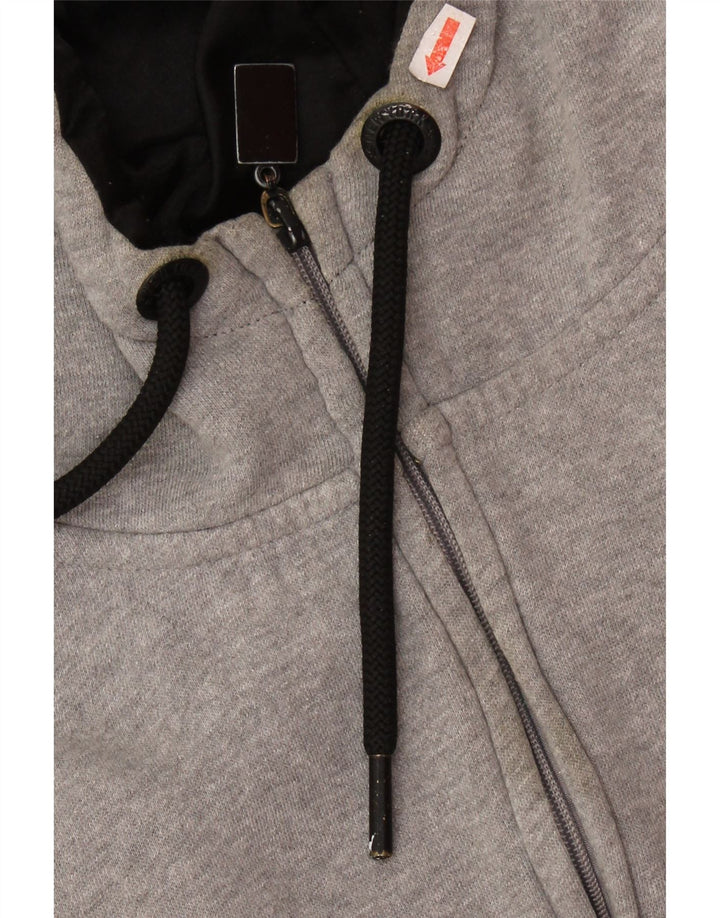 MAJESTIC Womens New York Yankees Zip Hoodie Sweater UK 14 Medium Grey