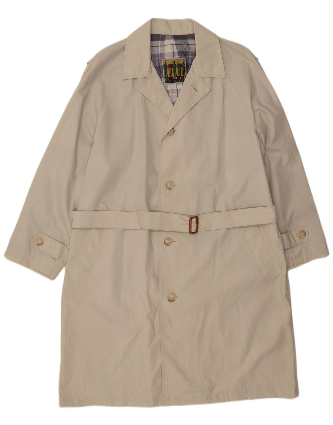 Vintage Mens Overcoat UK 40 Large Beige