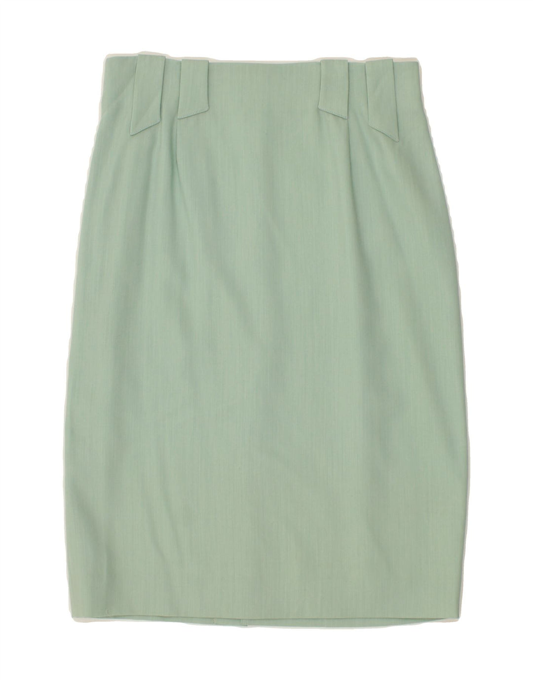 VINTAGE Womens Pencil Skirt IT 44 Medium W30  Green Wool Vintage Vintage and Second-Hand Vintage from Messina Hembry 