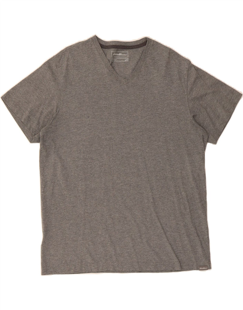 EDDIE BAUER Mens T-Shirt Top Large Grey Cotton Vintage Eddie Bauer and Second-Hand Eddie Bauer from Messina Hembry 