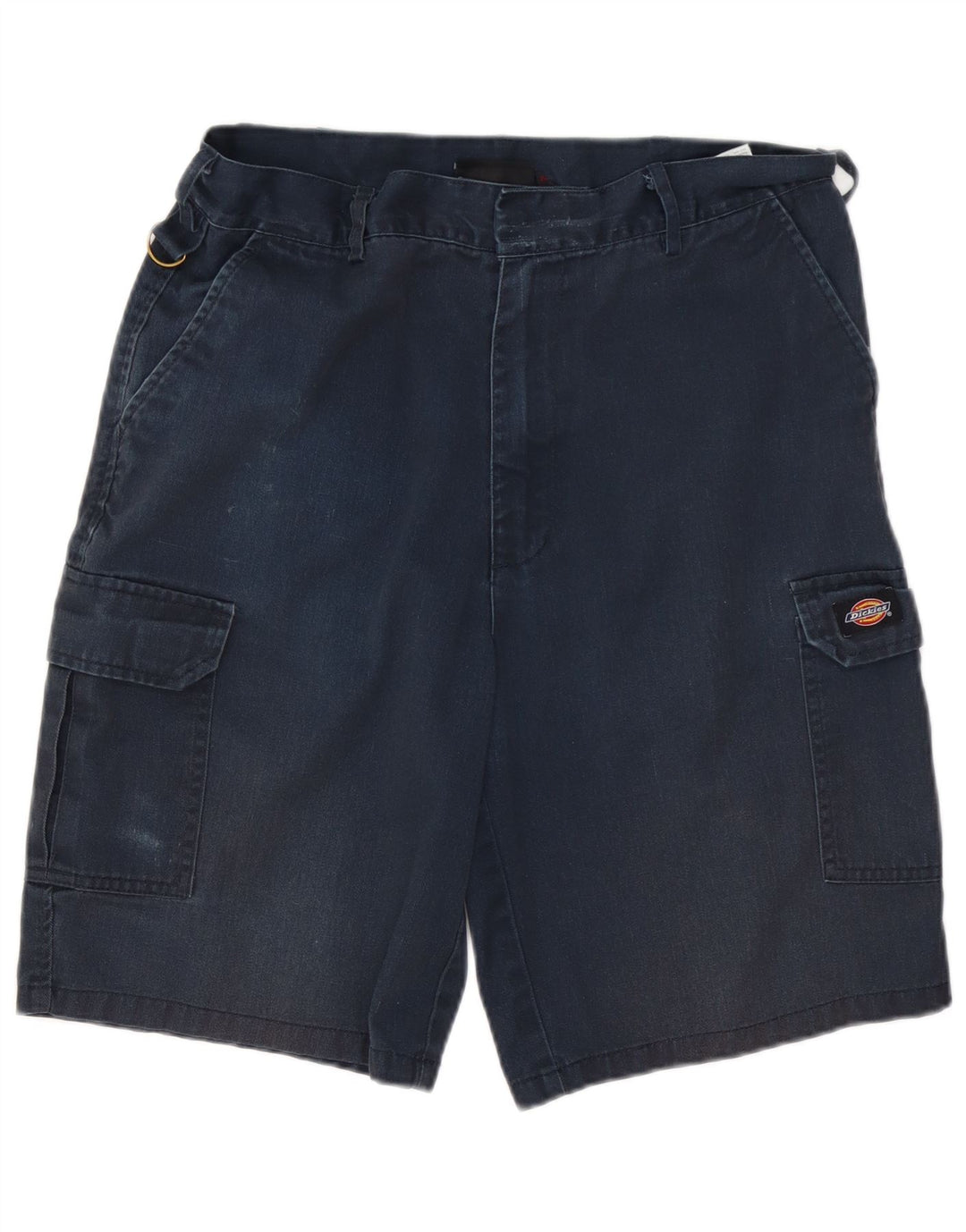 Dickies Mens Cargo Shorts W34 Large Navy Blue Polyester