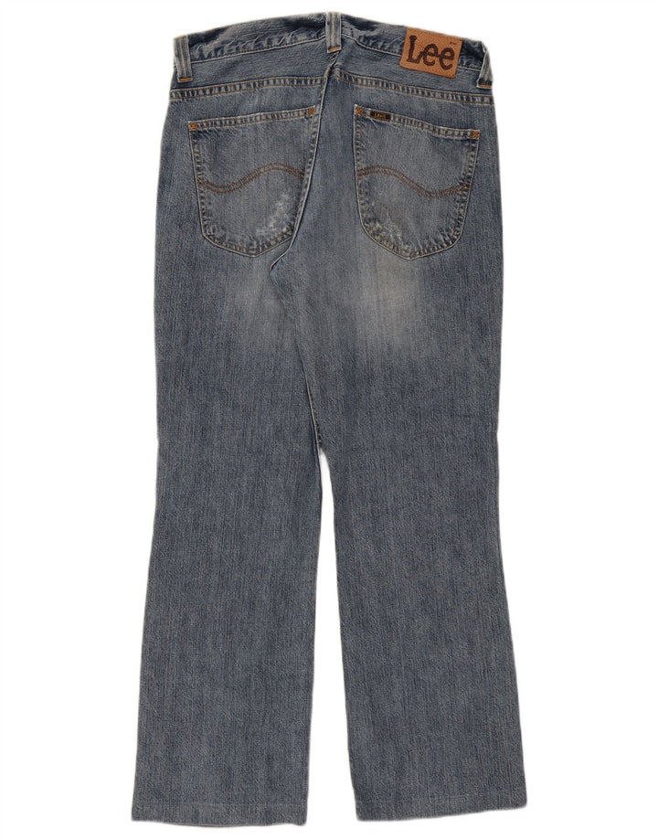 Lee Mens Roscoe Bootcut Jeans W32 L29 Blue Cotton