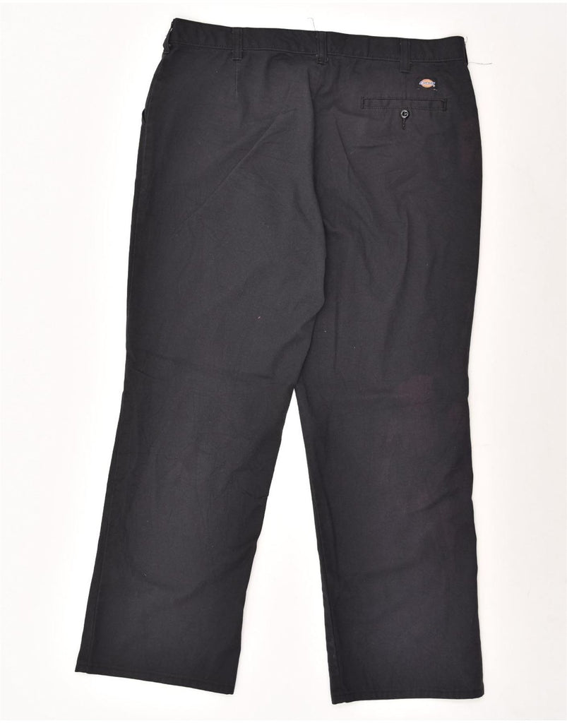 DICKIES Womens Straight Chino Trousers US 14 XL W35 L28 Navy Blue Cotton | Vintage Dickies | Thrift | Second-Hand Dickies | Used Clothing | Messina Hembry 