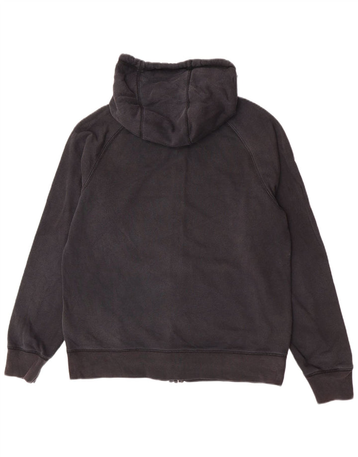 Nike Mens Zip Hoodie Sweater Large Black Cotton