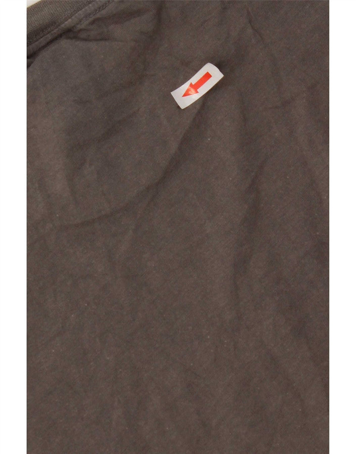 Adidas Mens Graphic T-Shirt Top Medium Grey Cotton