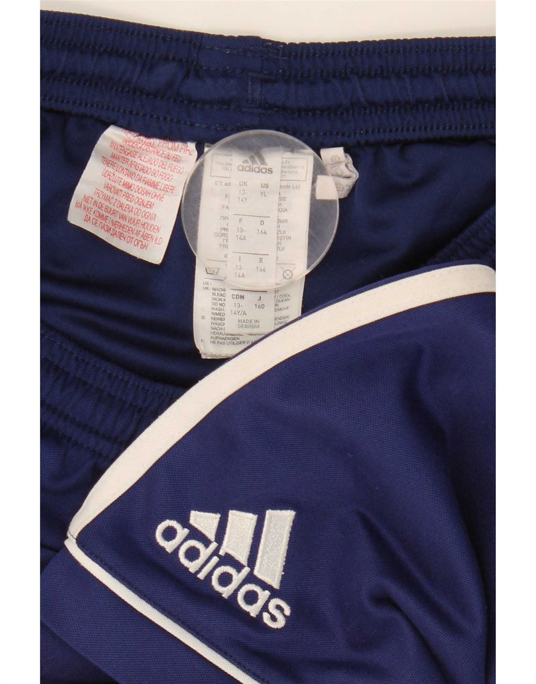 Adidas Boys Climalite Sport Shorts 13-14 Years  Navy Blue Polyester