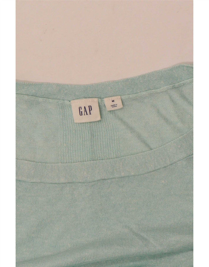 Gap Womens T-Shirt Top UK 14 Medium Turquoise