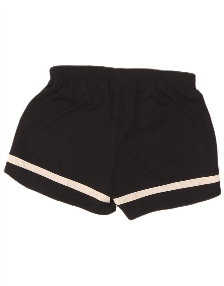 Nike Womens Dri Fit Sport Shorts UK 12 Medium Black Colourblock Polyester