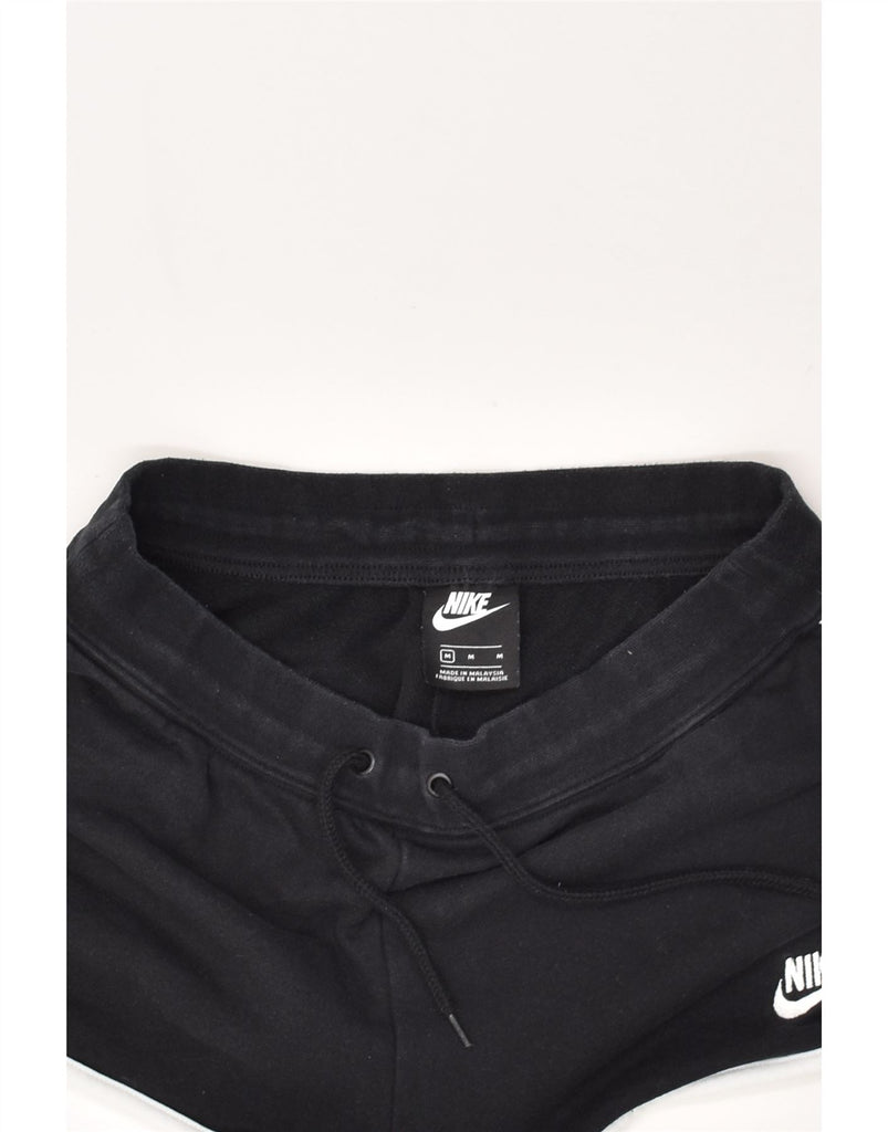 NIKE Womens Sport Shorts UK 12 Medium Black | Vintage Nike | Thrift | Second-Hand Nike | Used Clothing | Messina Hembry 