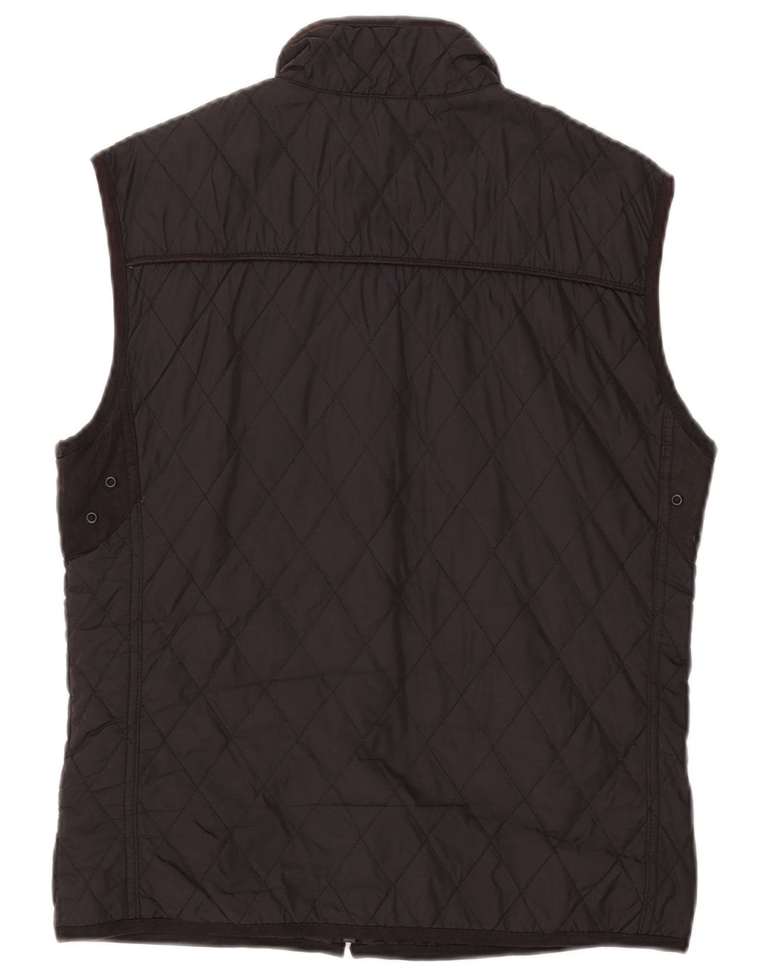 ZARA Mens Quilted Gilet UK 40 Large Black Nylon