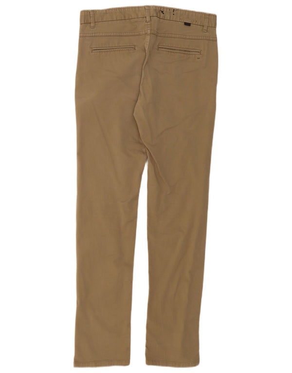 Zara Mens Slim Chino Trousers EU 40 Medium W31 L31 Khaki