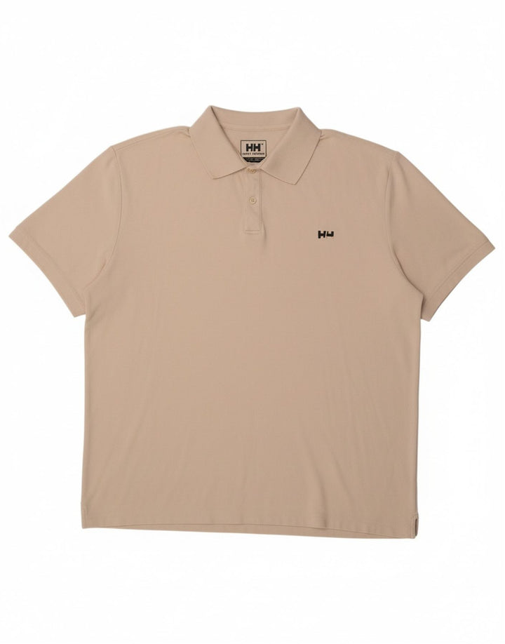 HELLY HANSEN Mens Polo Shirt 3XL Off White