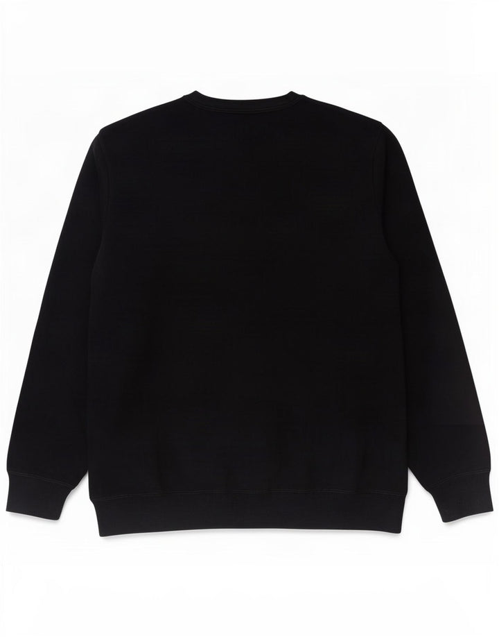 Adidas Mens Graphic Sweatshirt Jumper Medium Black Cotton