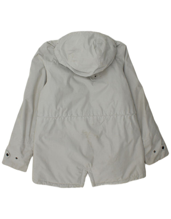 Helly Hansen Mens Hooded Parka Jacket UK 40 Large Grey Polyamide