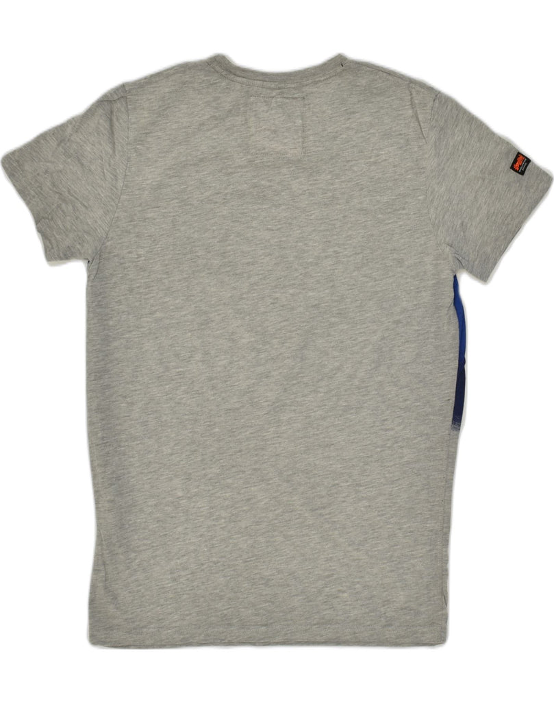 SUPERDRY Mens Graphic T-Shirt Top Small Grey Colourblock Cotton | Vintage Superdry | Thrift | Second-Hand Superdry | Used Clothing | Messina Hembry 