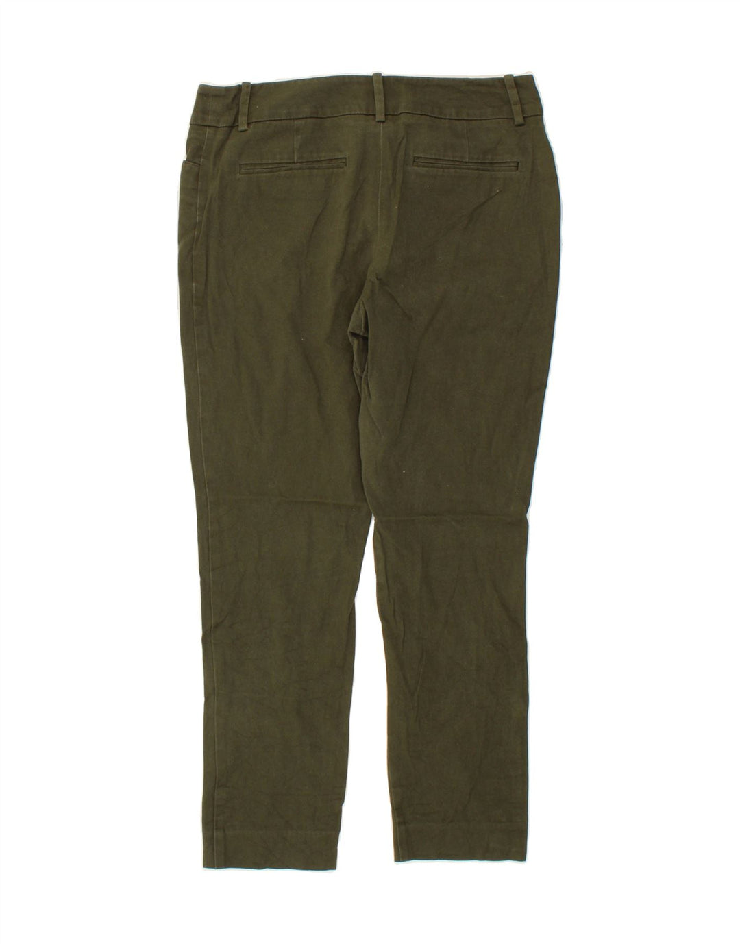 MOSSIMO Womens Stretch Slim Cropped Trousers US 8 Medium W30 L26 Khaki Vintage Mossimo and Second-Hand Mossimo from Messina Hembry 