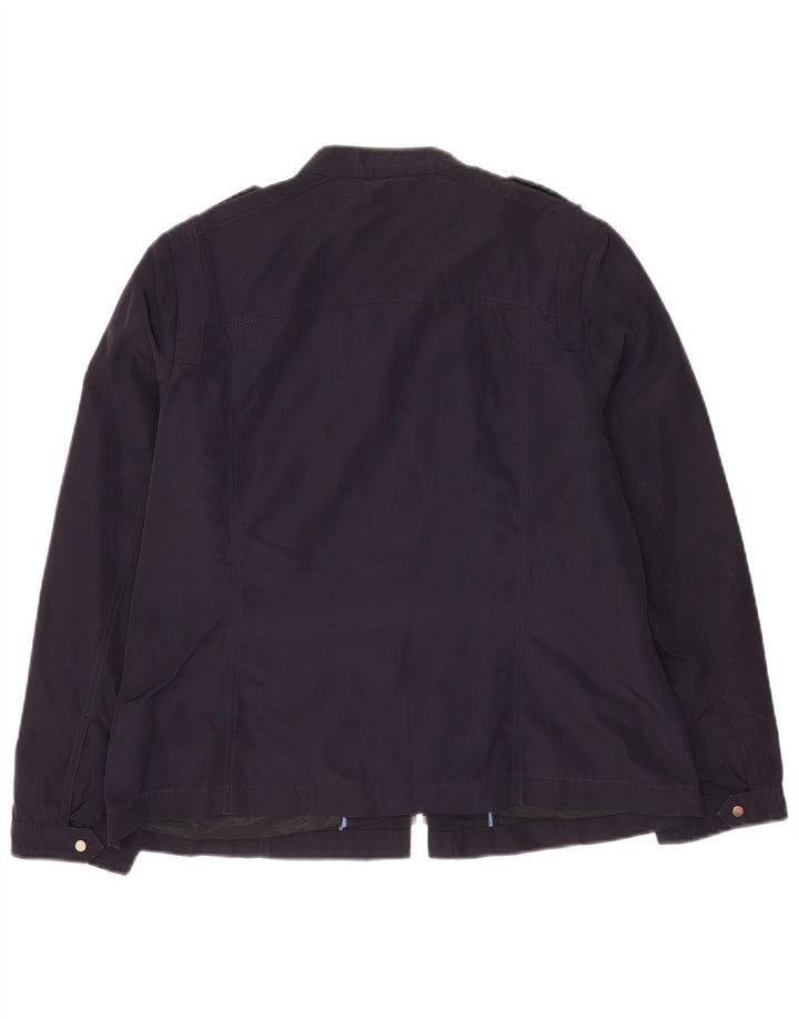 Marks & Spencer Womens Autograph Utility Jacket UK 16 Large Navy Blue