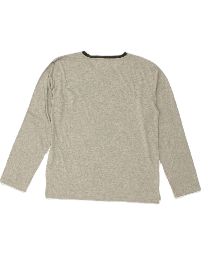 THE WHITE COMPANY Mens London Top Long Sleeve Medium Grey Polyester | Vintage The White Company | Thrift | Second-Hand The White Company | Used Clothing | Messina Hembry 