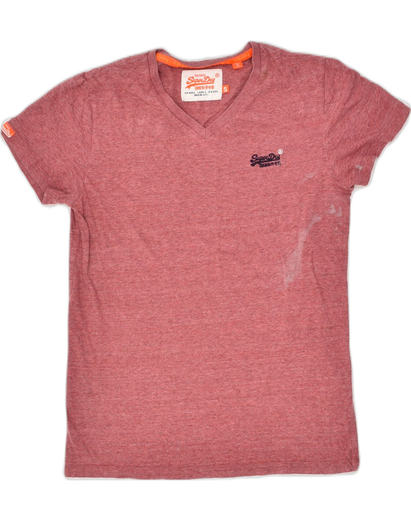 SUPERDRY Mens T-Shirt Top Small Pink Cotton | Vintage Superdry | Thrift | Second-Hand Superdry | Used Clothing | Messina Hembry 