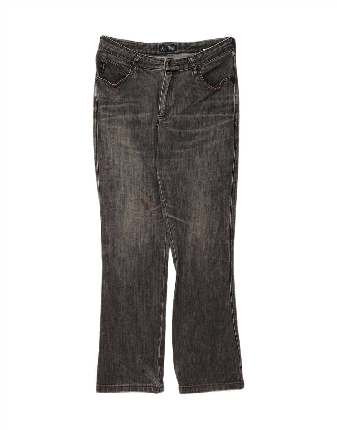ARMANI Mens Bootcut Jeans W30 L28 Grey Classic