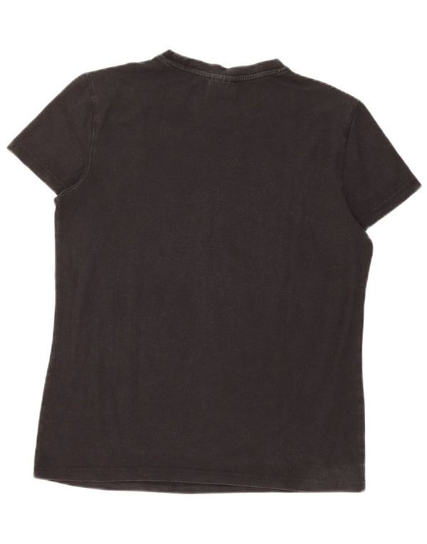 Adidas Girls Graphic T-Shirt Top 12-13 Years Black Cotton