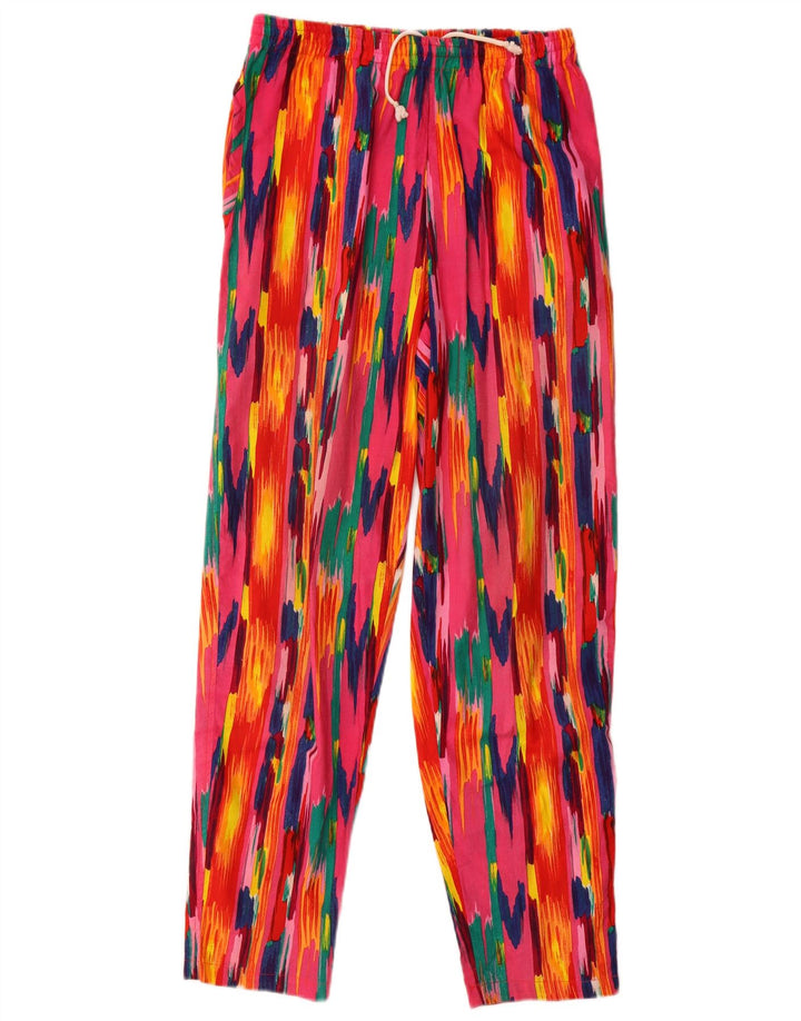 Colmar Womens Tapered Trousers Medium W30 L29 Multicoloured Ikat Cotton