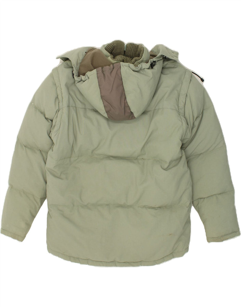 FILA Mens Hooded Padded Jacket UK 40 Large Green Polyamide Vintage Fila and Second-Hand Fila from Messina Hembry 