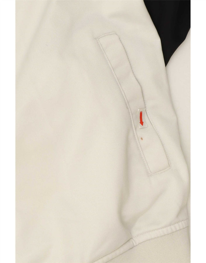 Kappa Mens Tracksuit Top Jacket XL White Colourblock Polyester