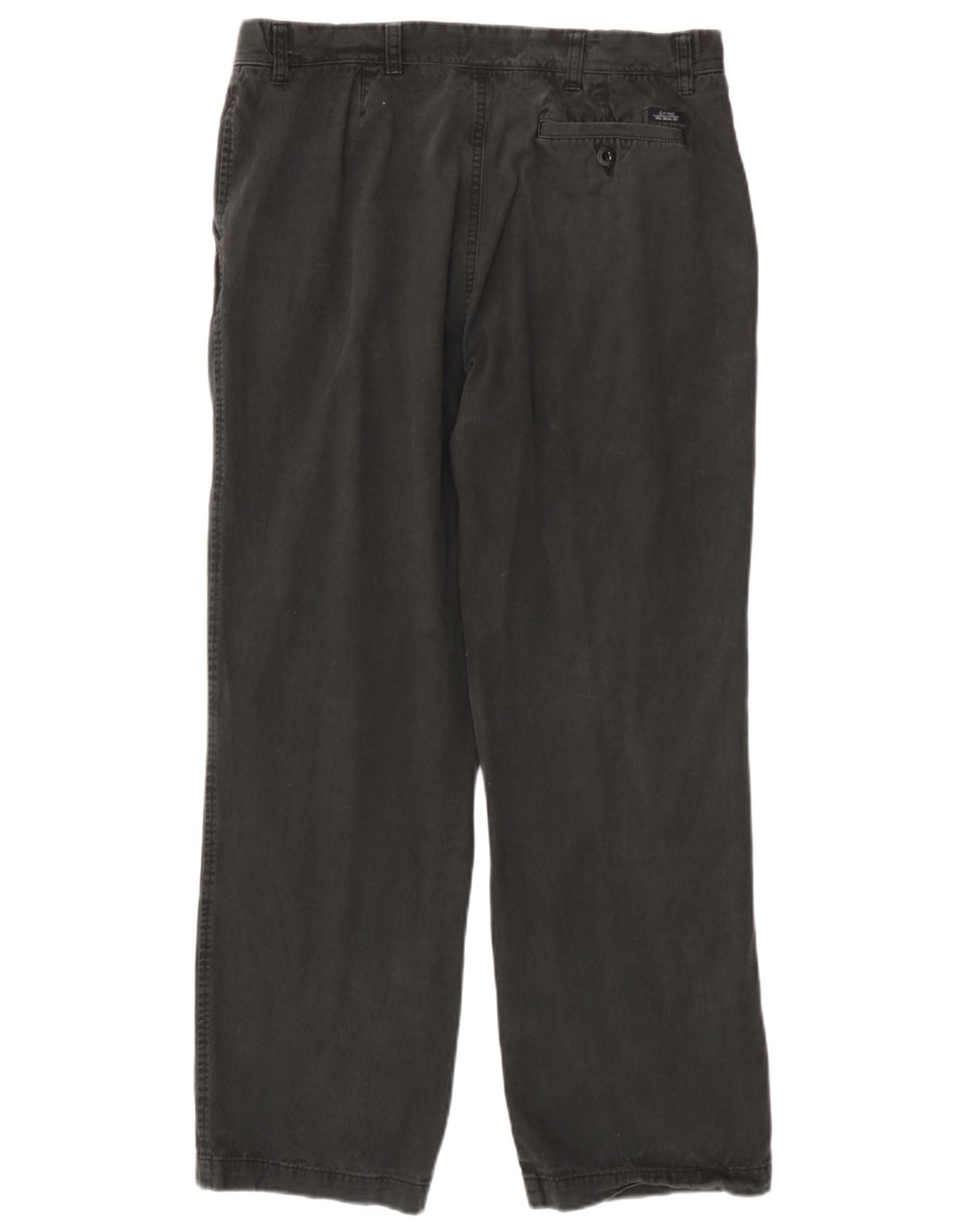 Marks & Spencer Mens Blue Harbour Straight Chino Trousers W38 L30 Black