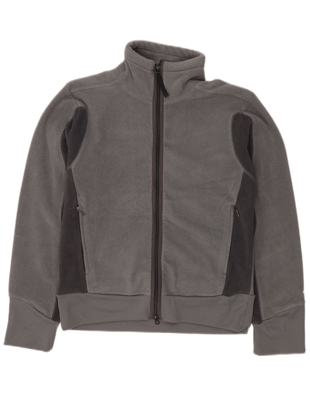 Nike Mens Fleece Jacket UK 36/38 Small Grey Polyester