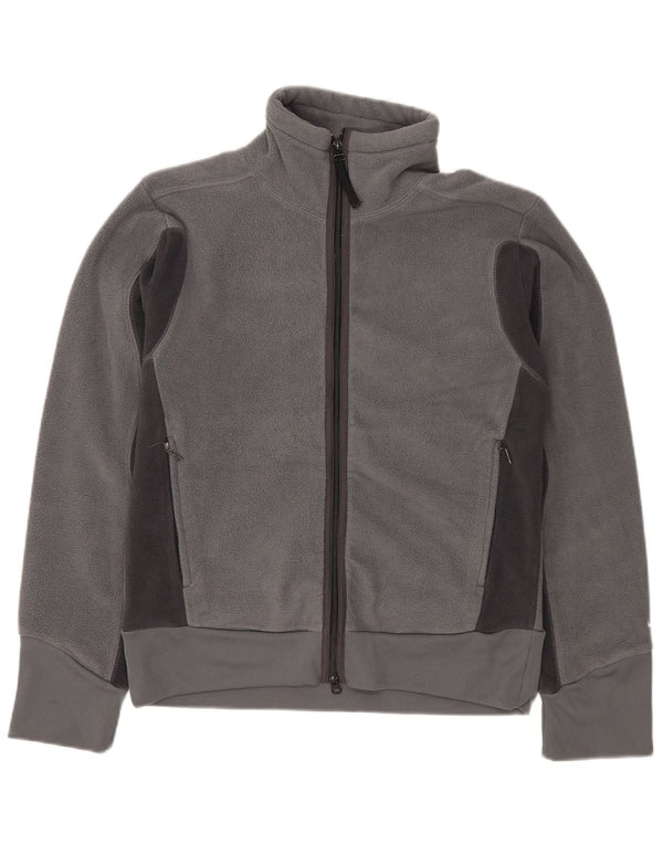 Nike Mens Fleece Jacket UK 36/38 Small Grey Polyester