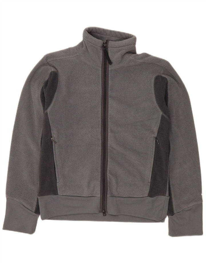 Nike Mens Fleece Jacket UK 36/38 Small Grey Polyester
