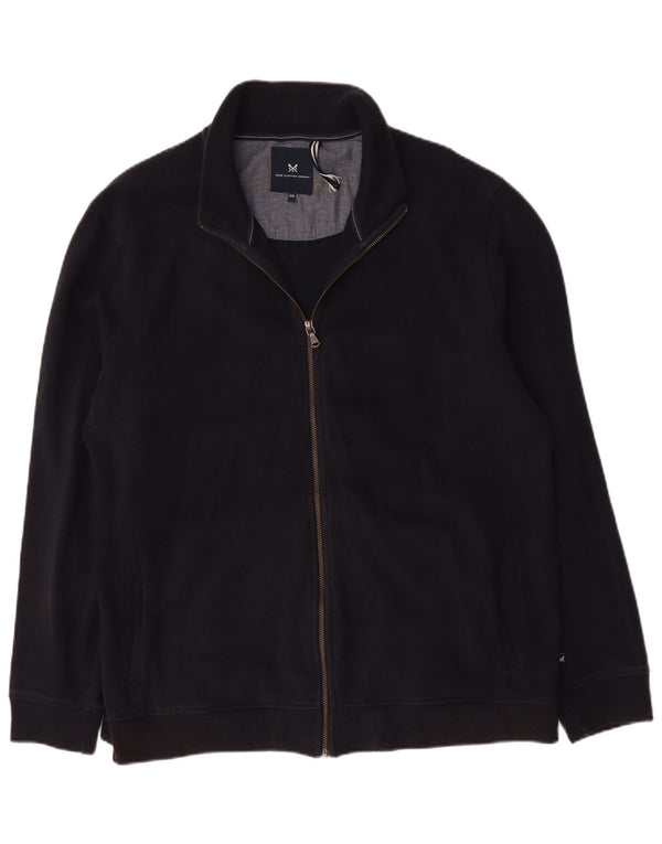 Crew Clothing Mens Tracksuit Top Jacket 2XL Navy Blue Cotton