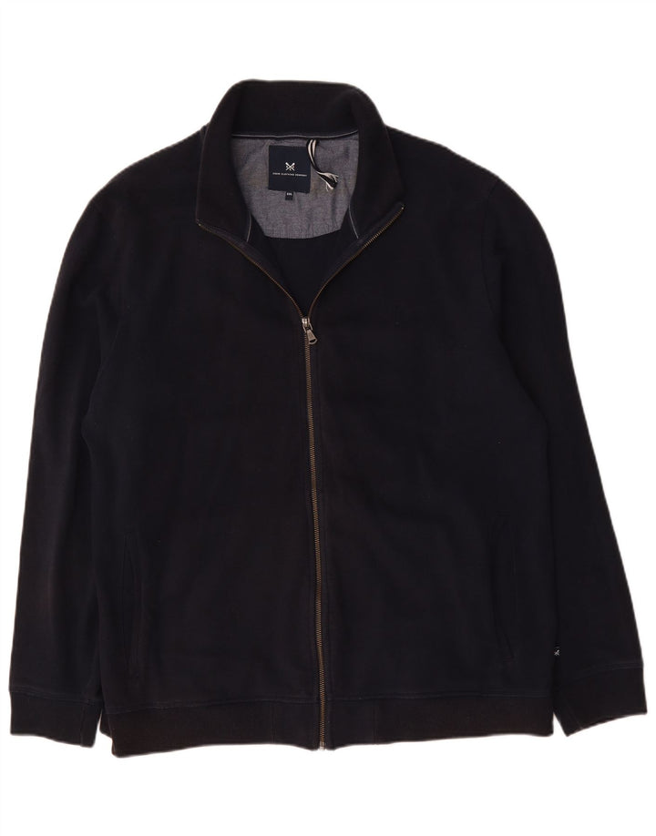 Crew Clothing Mens Tracksuit Top Jacket 2XL Navy Blue Cotton