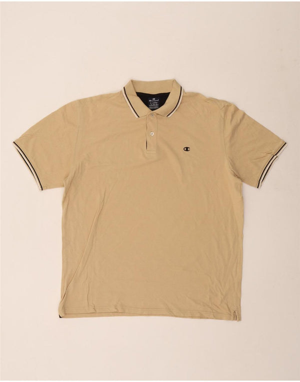 Champion Mens Polo Shirt XL Beige