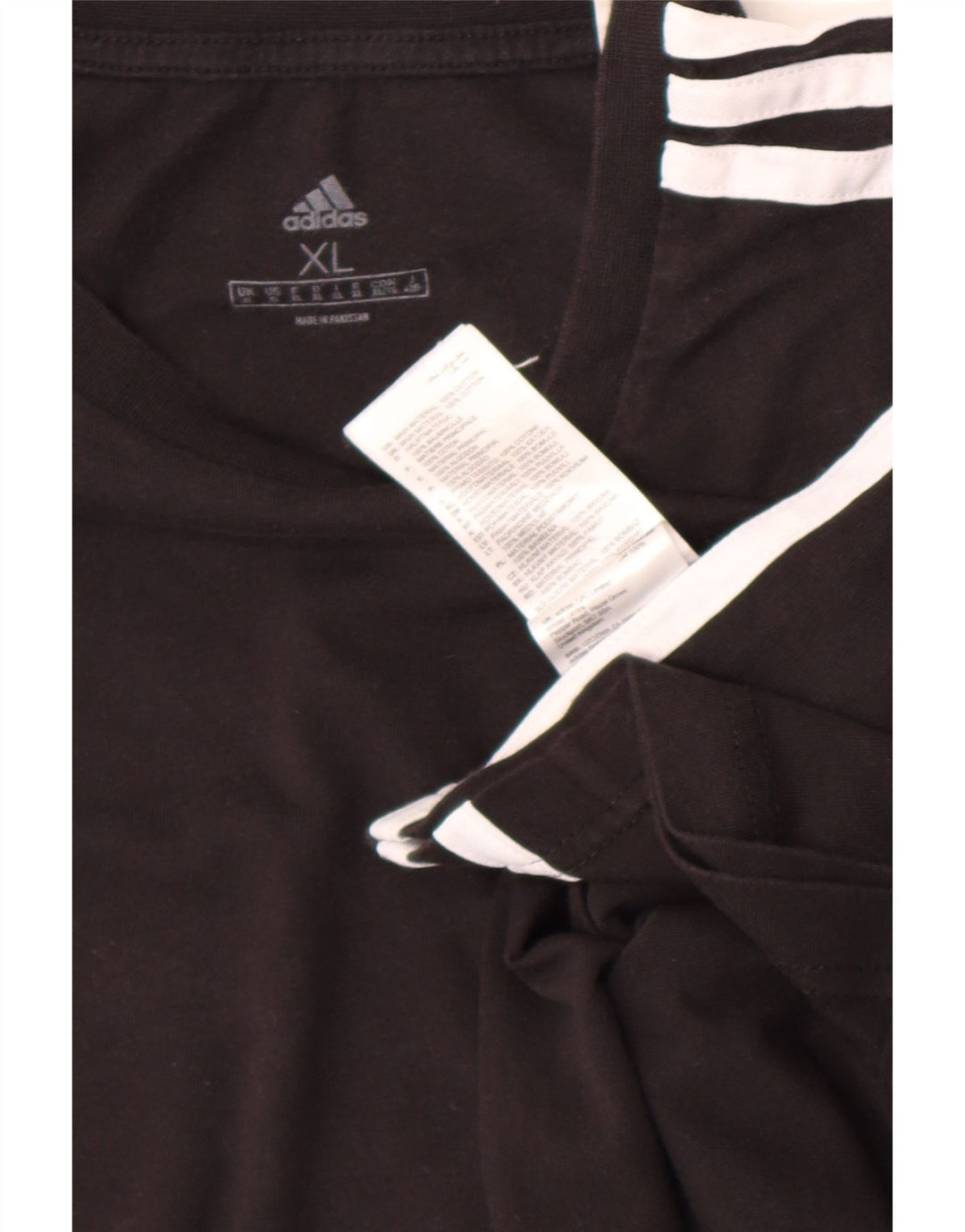 ADIDAS Mens T-Shirt Top XL Black Cotton