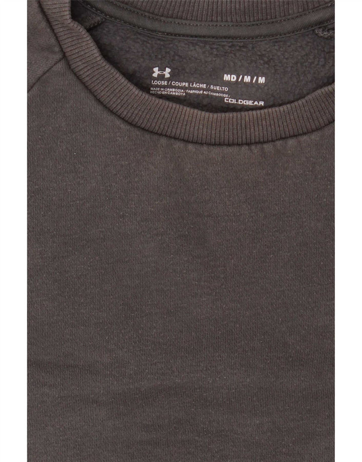 Under Armour Mens Sweatshirt Jumper Medium Grey Cotton